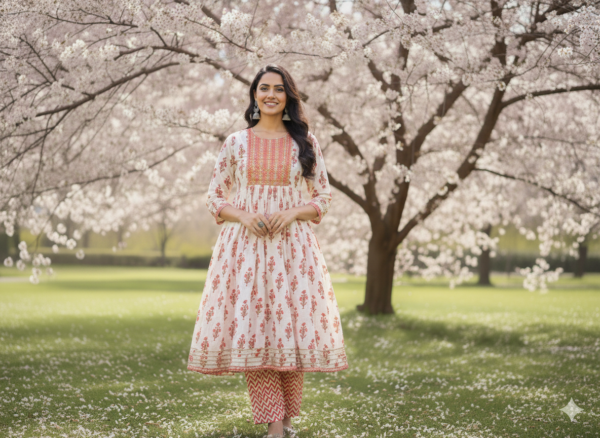 white 2 piece suit red flower prints