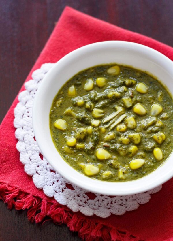 corn palak
