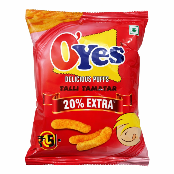 O'Yes Delicious Puffs Talli Tamatar (pack of 2)