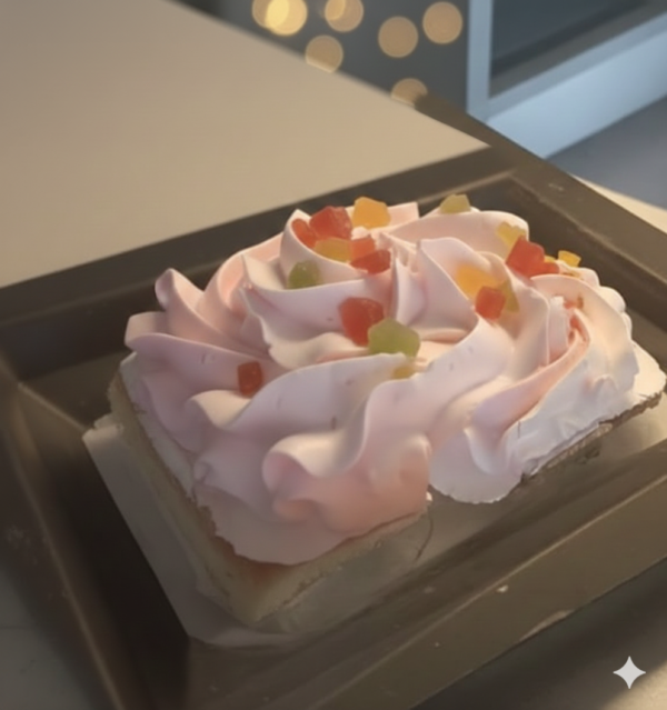 white cream Pastries