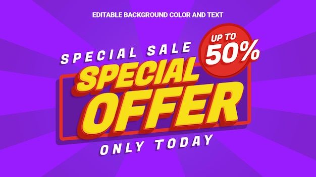 Special offer sale banner template promotion _ Premium PSD